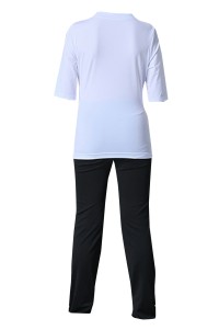 Custom-made Latin dance competition dance clothes, design solid color V-neck dance clothes, dance clothes suit supplier SKDO001 detail view-3